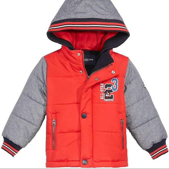 London Fog Varsity boy jacket puffer 2T - Picture 1 of 3